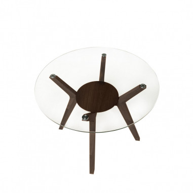 MESA SABRINE 100 RED.CRISTAL/NOGAL