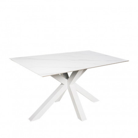 MESA JOYCE 160 CRETA/BLANCO