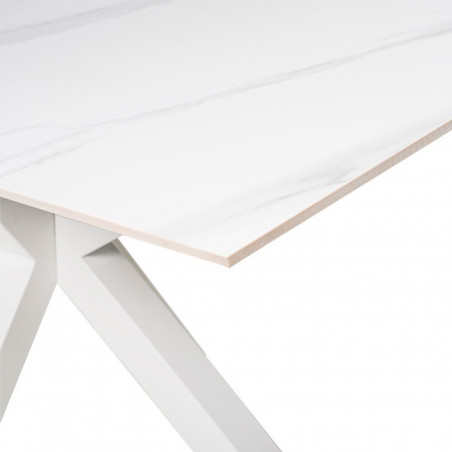 MESA JOYCE 160 CRETA/BLANCO