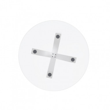 MESA JADE 100 RED.FIJA CRISTAL/BLANCO