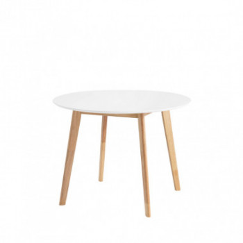 MESA MONNA 100 RED.FIJA BLANCO-ROBLE