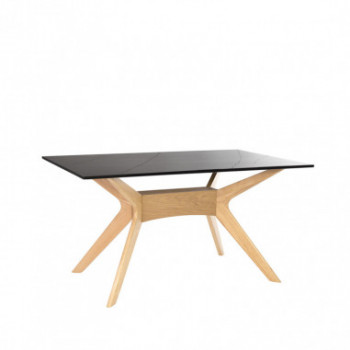 MESA ELOISE 160 FIJA SAHARA/ROBLE