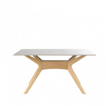 MESA ELOISE 160 FIJA CRETA/ROBLE 2