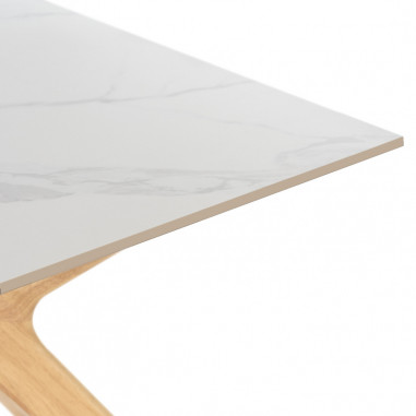 MESA ELOISE 160 FIJA CRETA/ROBLE