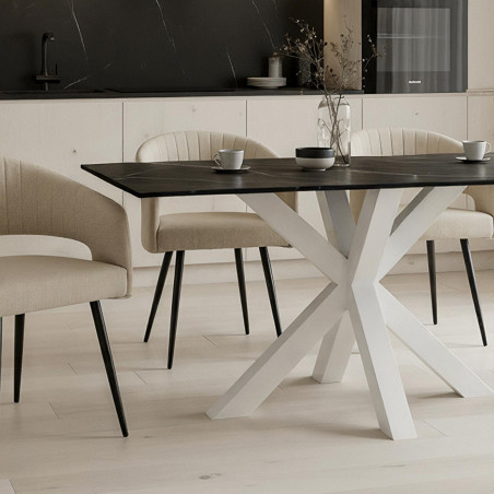 MESA JOYCE 140 SAHARA/BLANCO