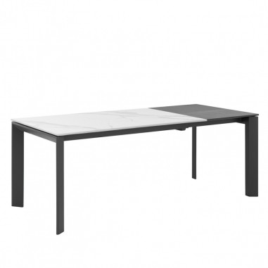 MESA TAMARA 160 EXT.CRETA/NEGRO