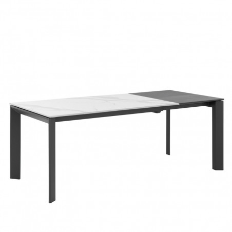 MESA TAMARA 160 EXT.CRETA/NEGRO