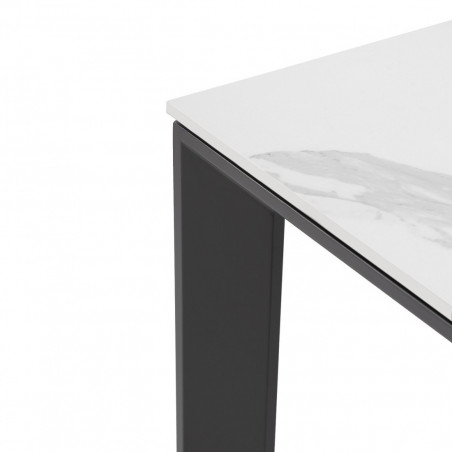 MESA TAMARA 160 EXT.CRETA/NEGRO