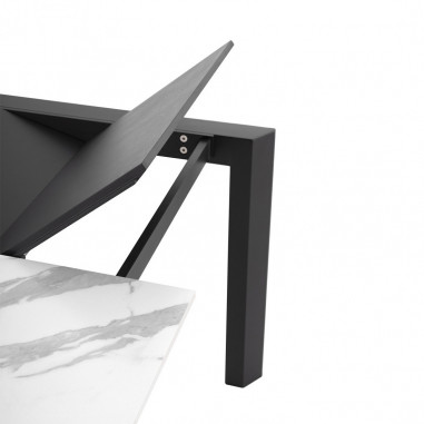 MESA TAMARA 160 EXT.CRETA/NEGRO