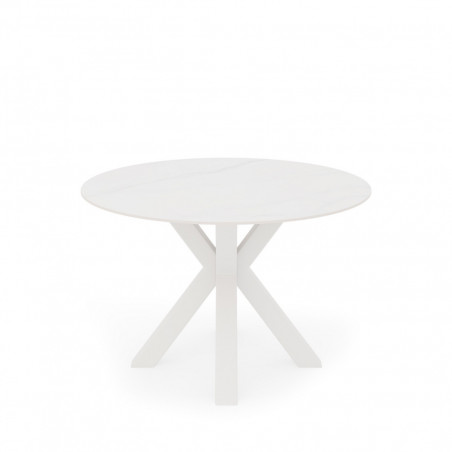 MESA FIORELLA RED.120 CRETA/BLANCO