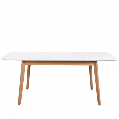 MESA KENNA 140 EXT.BLANCO-ROBLE