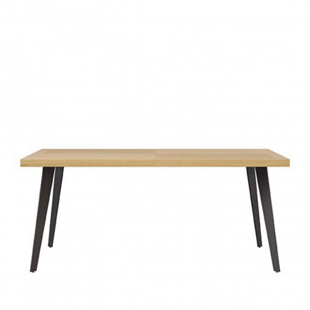 MESA RANDY 140*90 FIJA ROBLE-NEGRO