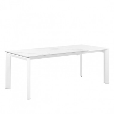 MESA TAMARA 160 EXT.CRETA/BLANCO