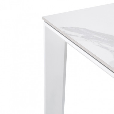 MESA TAMARA 160 EXT.CRETA/BLANCO