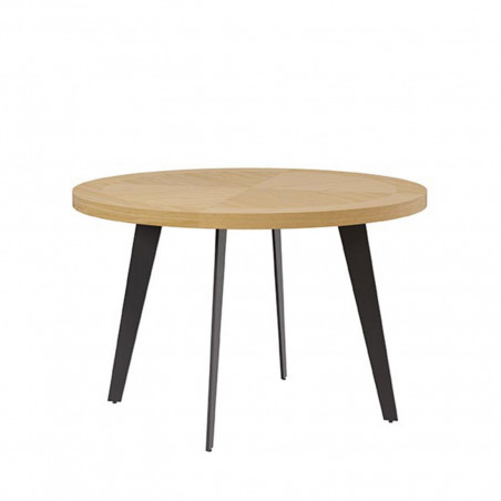 MESA AMANDA RED.100 ROBLE-NEGRO