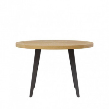 MESA AMANDA RED.100 ROBLE-NEGRO 2