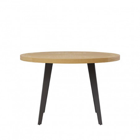 MESA AMANDA RED.100 ROBLE-NEGRO