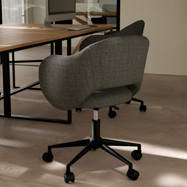 SILLA OFICINA TALLIN GRIS OSCURO