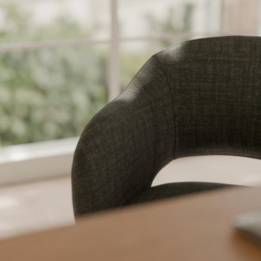 SILLA OFICINA TALLIN GRIS OSCURO