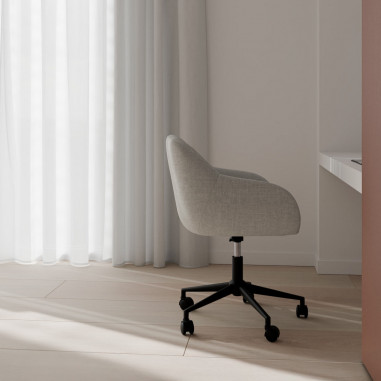 SILLA OFICINA CANTERBURY GRIS CLARO