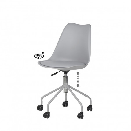SILLA OFICINA YALE GRIS