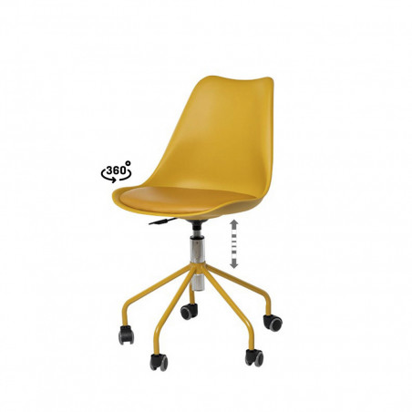 SILLA OFICINA YALE MOSTAZA