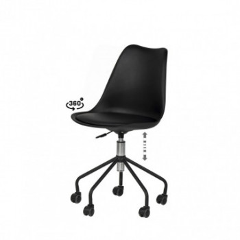 SILLA OFICINA YALE NEGRO