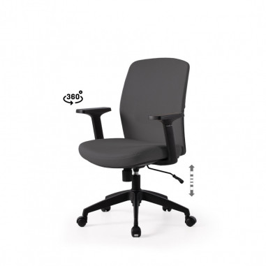 SILLA OFICINA MARYLAND GRIS