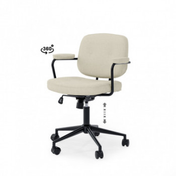 SILLA OFICINA COLUMBIA BEIGE