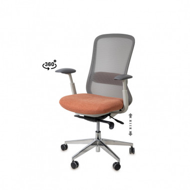 SILLA OFICINA EMORY TERRACOTA