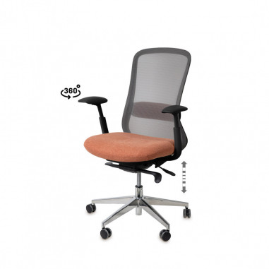 SILLA OFICINA ROTTERDAM TERRACOTA