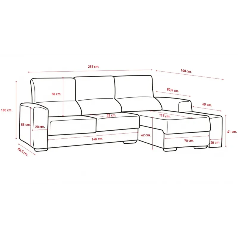 SHAISELONGUE ARCON IZQUIERDA MODELO IBIZA