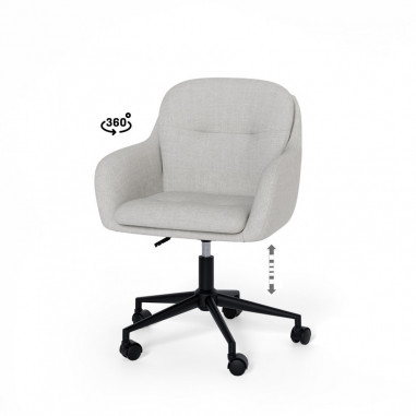 SILLA OFICINA ONTARIO GRIS CLARO
