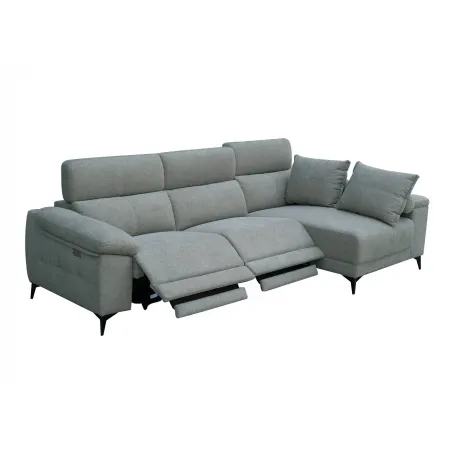 SHAIS.DCHA.2 RELAX MOTOR CON TALONERA TAP. BEIGE O GRIS NIDO