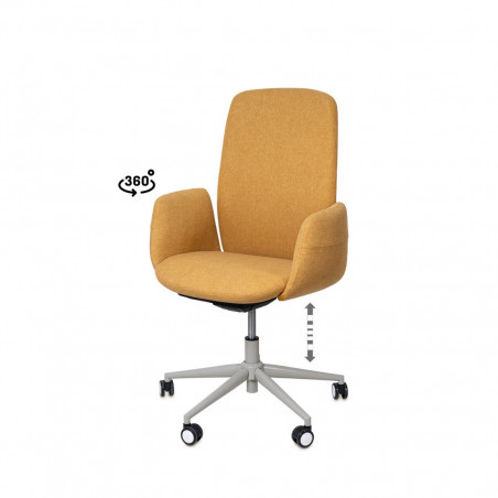 SILLA OFICINA BRITISH MOSTAZA