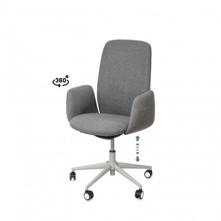 SILLA OFICINA BRITISH GRIS