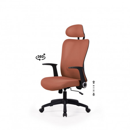 SILLA OFICINA MONTREAL TERRACOTA