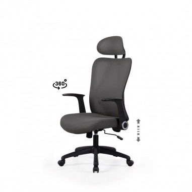 SILLA OFICINA MONTREAL GRIS