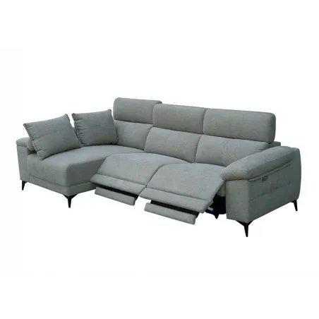 SHAIS. IZDA.2 RELAX MOTOR CON TALONERA TAP. BEIGE O GRIS NID