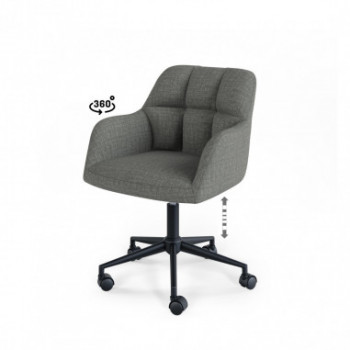 SILLA OFICINA STANFORD GRIS OSCURO