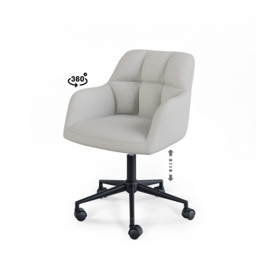 SILLA OFICINA STANFORD GRIS CLARO