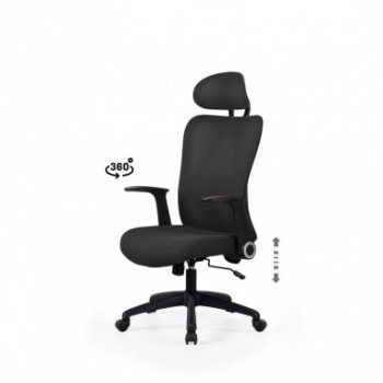 SILLA OFICINA MONTREAL NEGRO