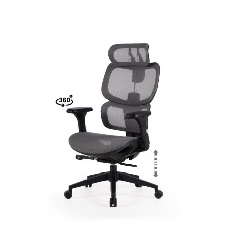 SILLA OFICINA TORONTO NEGRO/GRIS