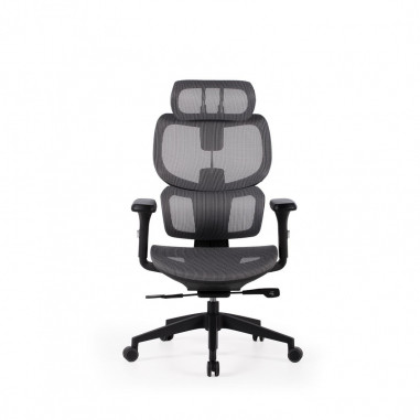 SILLA OFICINA TORONTO NEGRO/GRIS