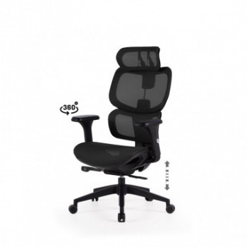 SILLA OFICINA TORONTO NEGRO/NEGRO