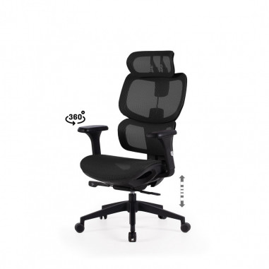 SILLA OFICINA TORONTO NEGRO/NEGRO