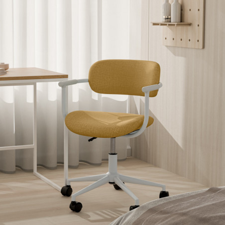 SILLA OFICINA OXFORD MOSTAZA