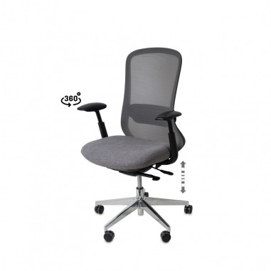 SILLA OFICINA ROTTERDAM GRIS