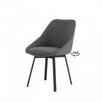 SILLA AMELIE GRIS DARK