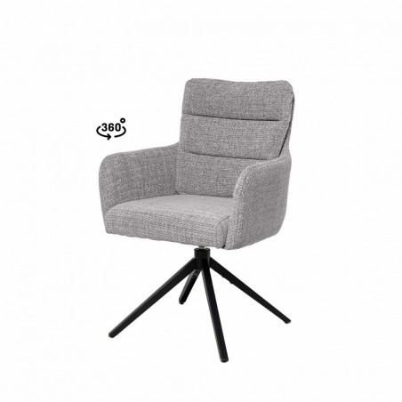 SILLA LISETTE GRIS CLARO